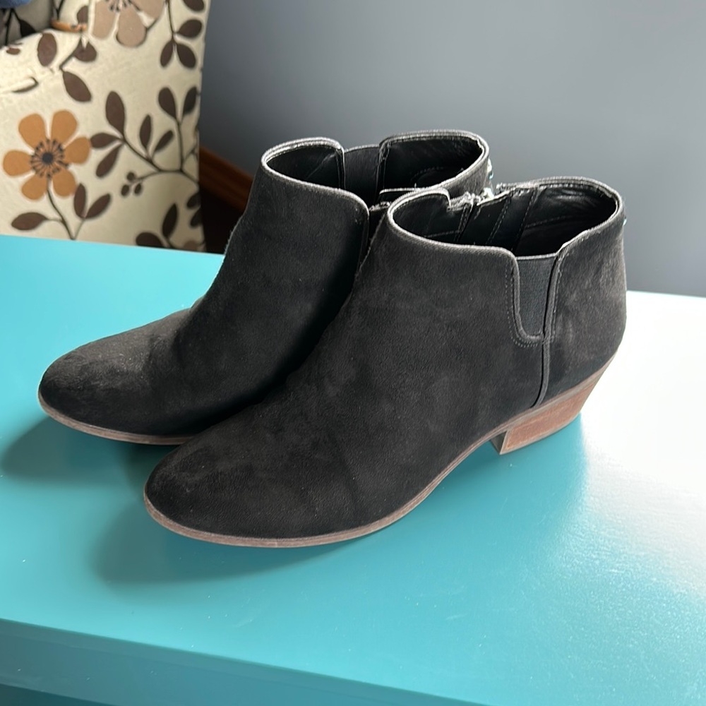 Circus by Sam Edelman Black Suede Ankle Boots